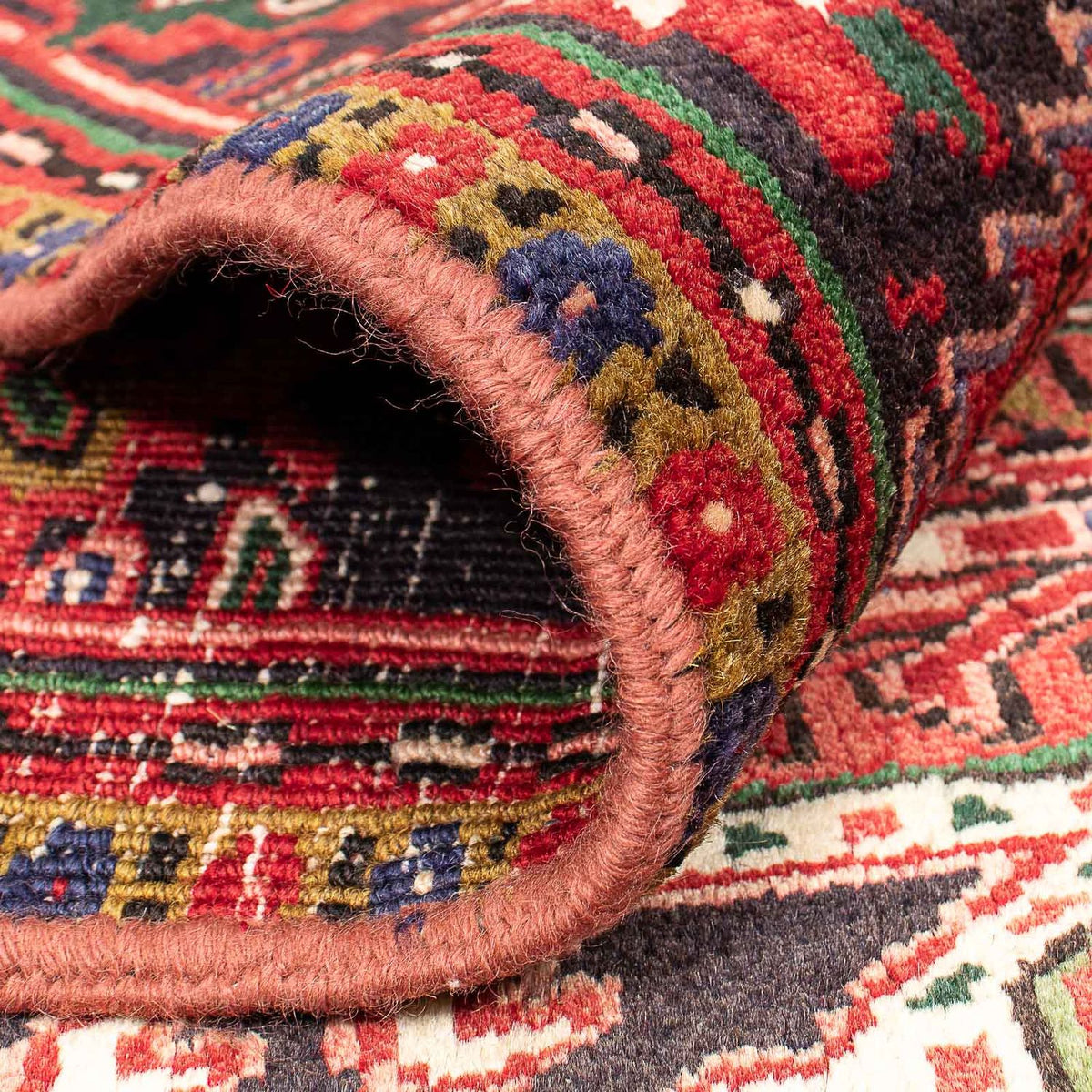 Perski dywan - Nomadyczny - 350 x 251 cm - czerwony