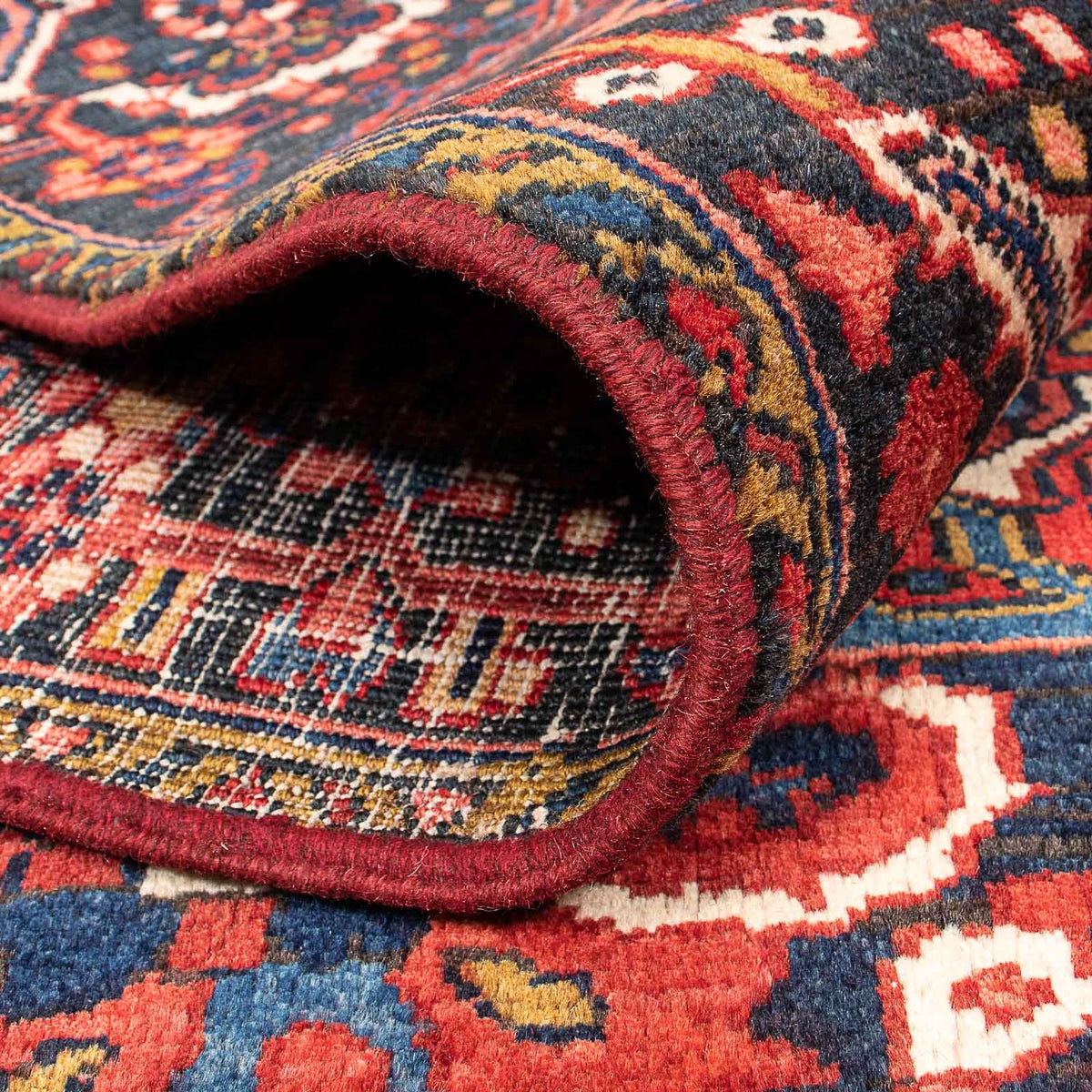 Perski dywan - Nomadyczny - 354 x 334 cm - ciemna czerwień