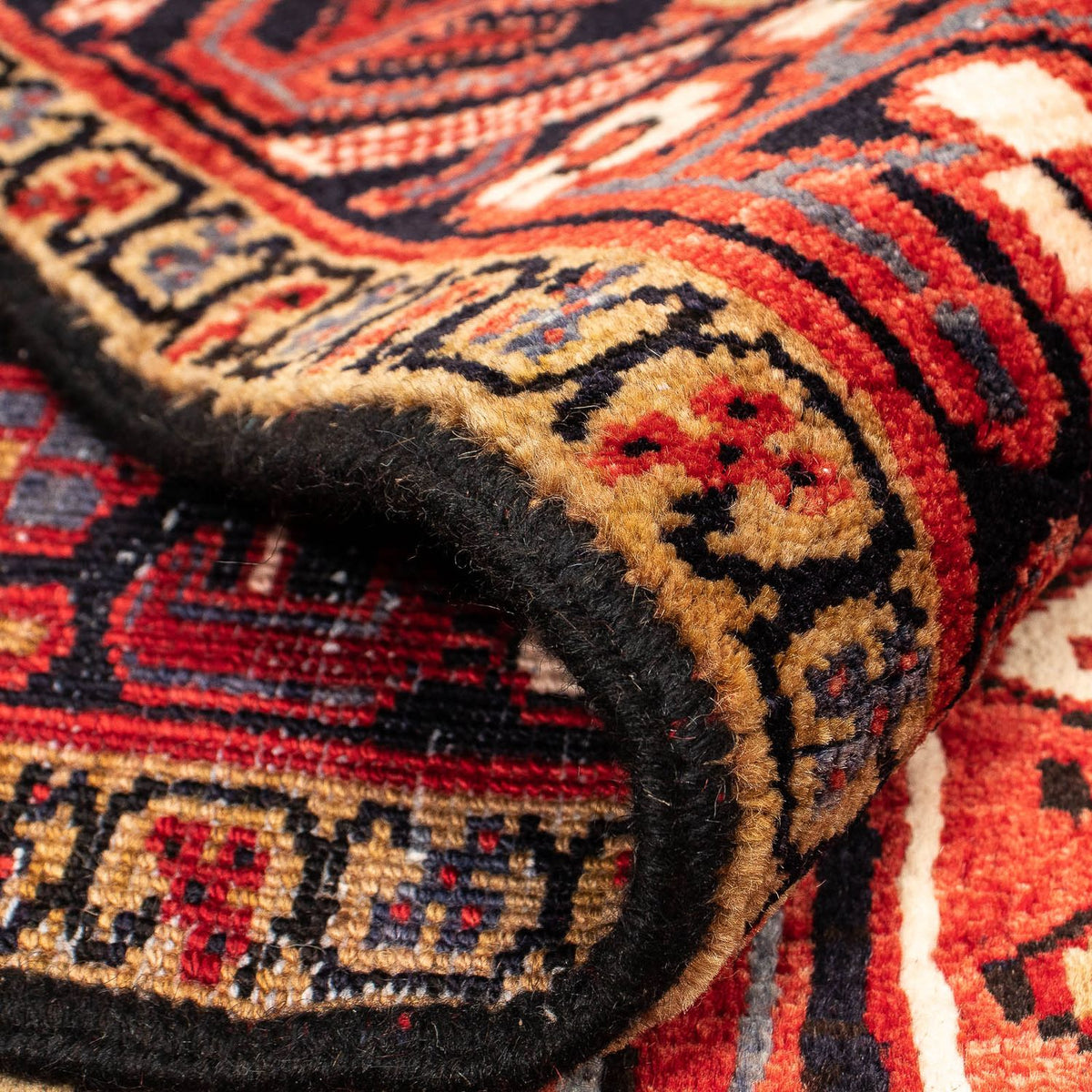 Perski dywan - Nomadyczny - 410 x 306 cm - ciemna czerwień