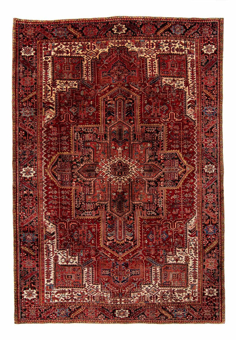 Perski dywan - Nomadyczny - 397 x 304 cm - ciemna czerwień