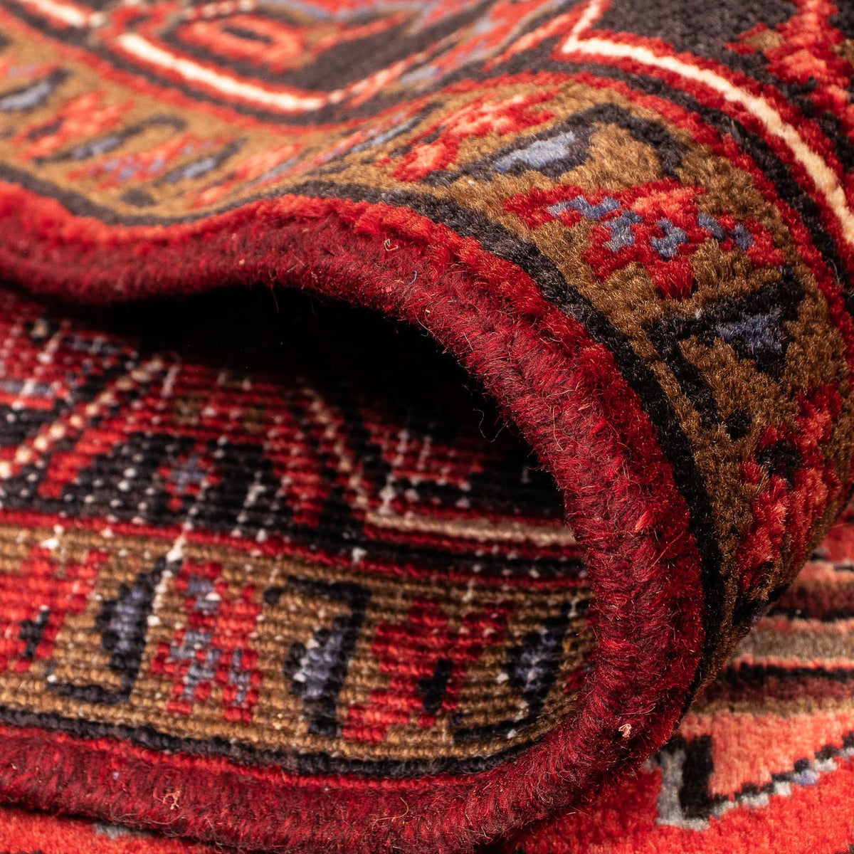 Perski dywan - Nomadyczny - 390 x 300 cm - ciemna czerwień