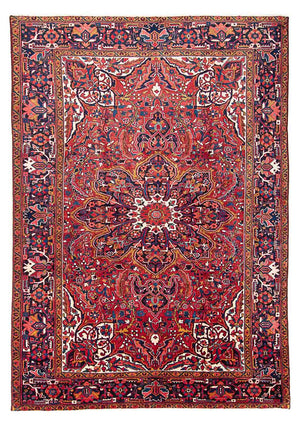 Perski dywan - Nomadyczny - 355 x 257 cm - jasna czerwień