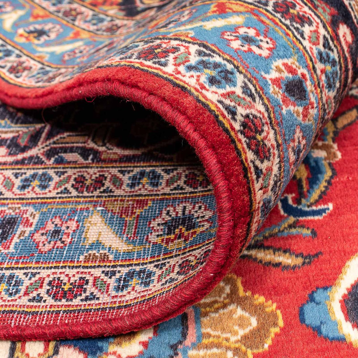 Dywan perski - Keshan - 400 x 398 cm - czerwony