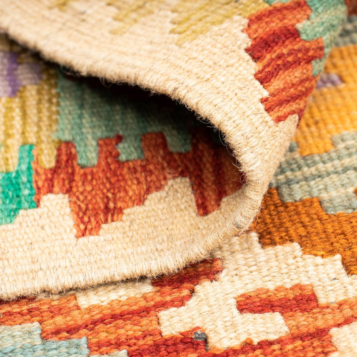 Dywan Kelim - Splash - 125 x 80 cm - wielokolorowy