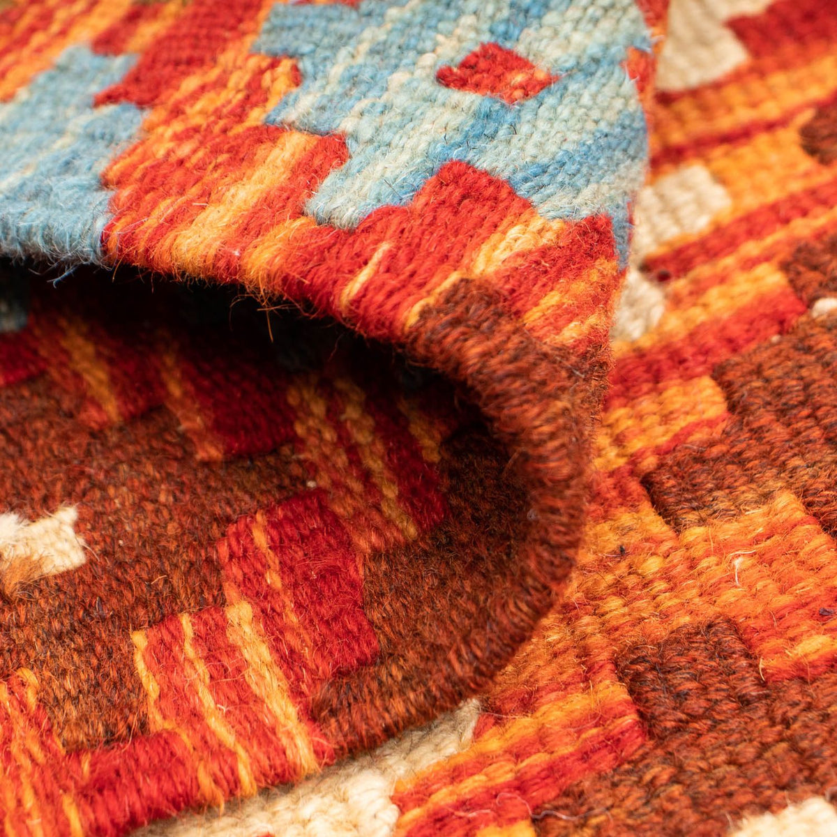 Dywan Kelim - Splash - 121 x 89 cm - wielokolorowy