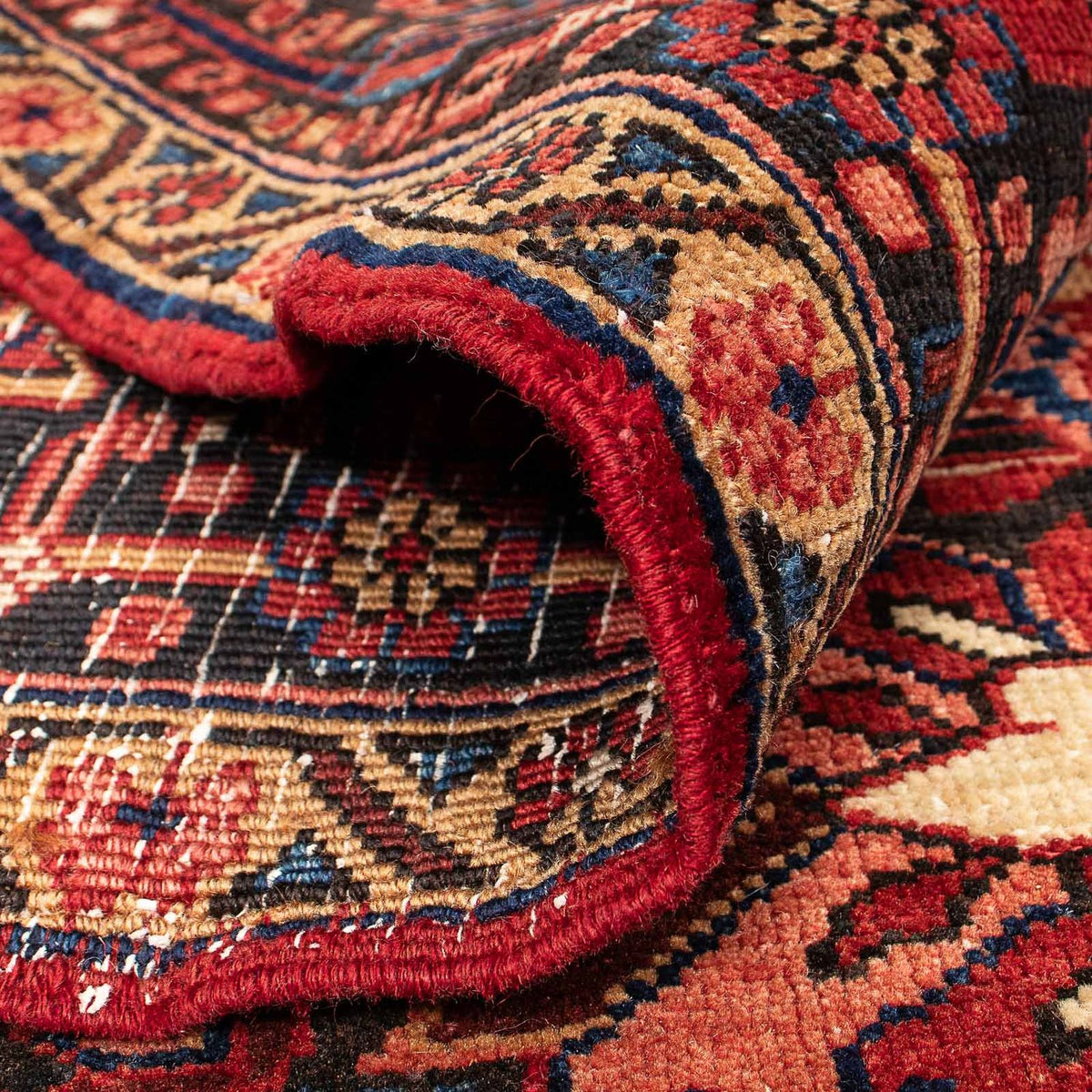 Perski dywan - Nomadyczny - 347 x 244 cm - ciemna czerwień