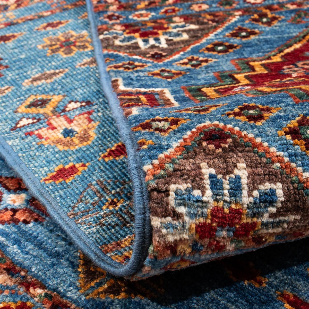 Dywan Zieglera - 207 x 157 cm - niebieski