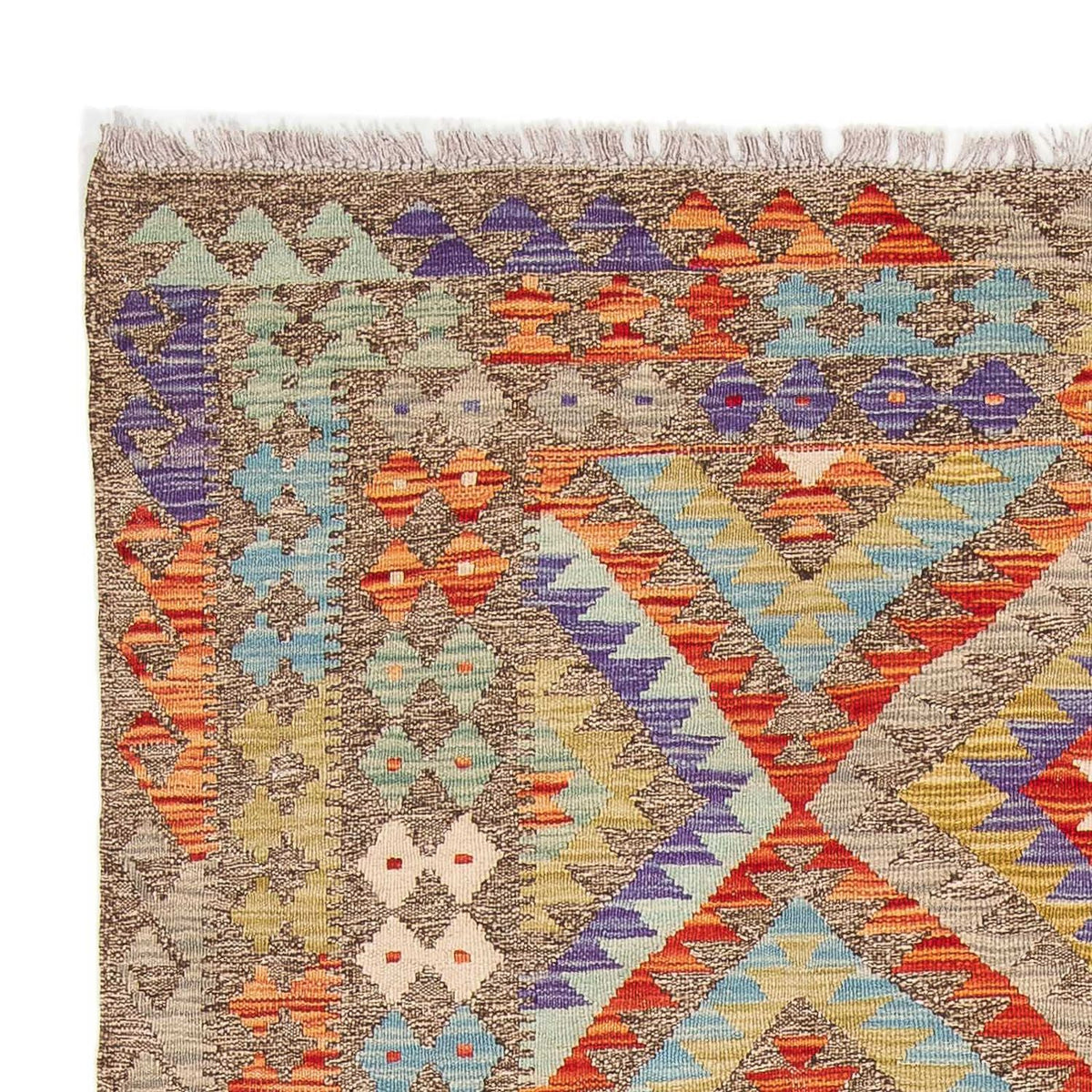 Dywan Kelim - Splash - 205 x 156 cm - wielokolorowy