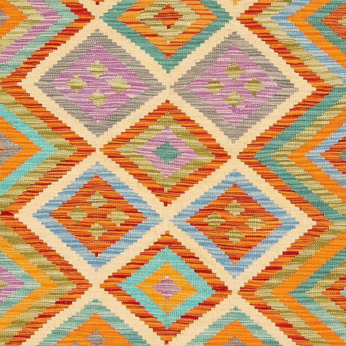 Dywan Kelim - Splash - 246 x 185 cm - wielokolorowy