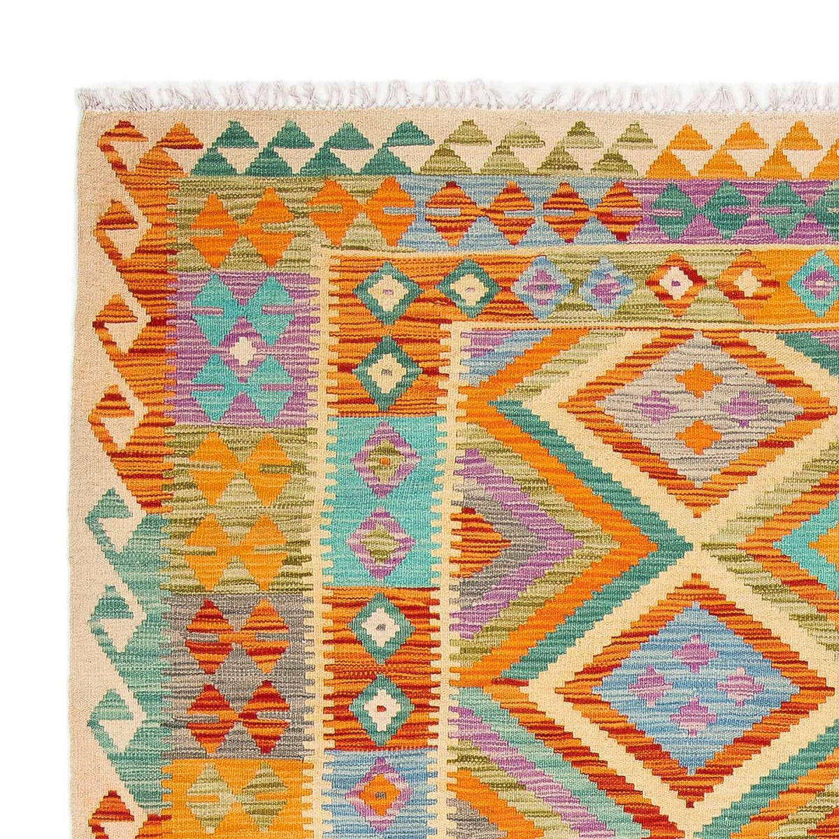 Dywan Kelim - Splash - 246 x 185 cm - wielokolorowy