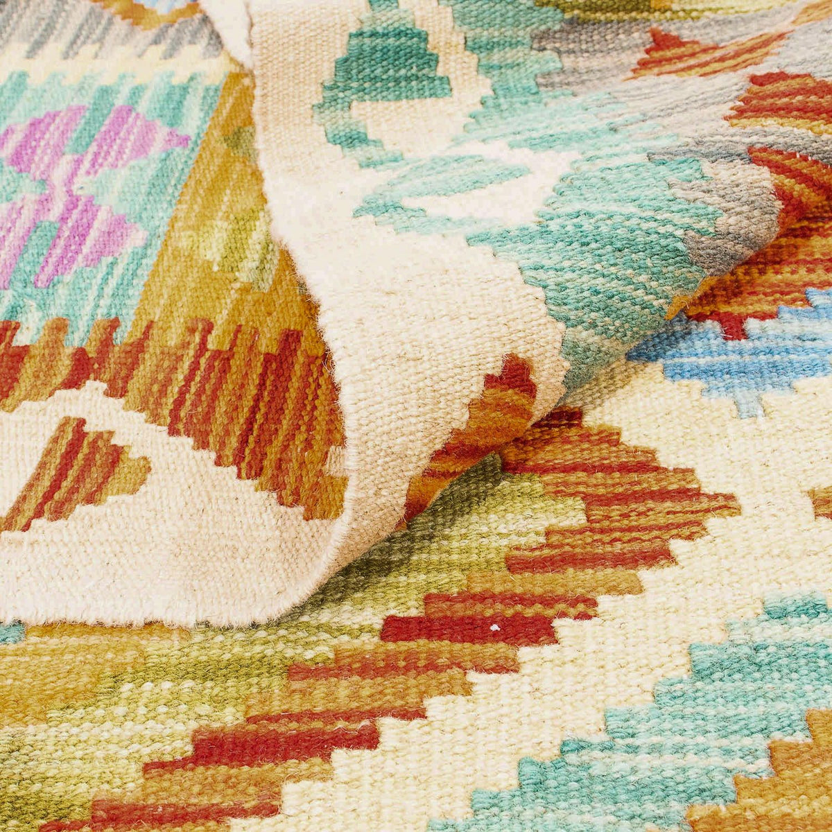 Dywan Kelim - Splash - 246 x 185 cm - wielokolorowy