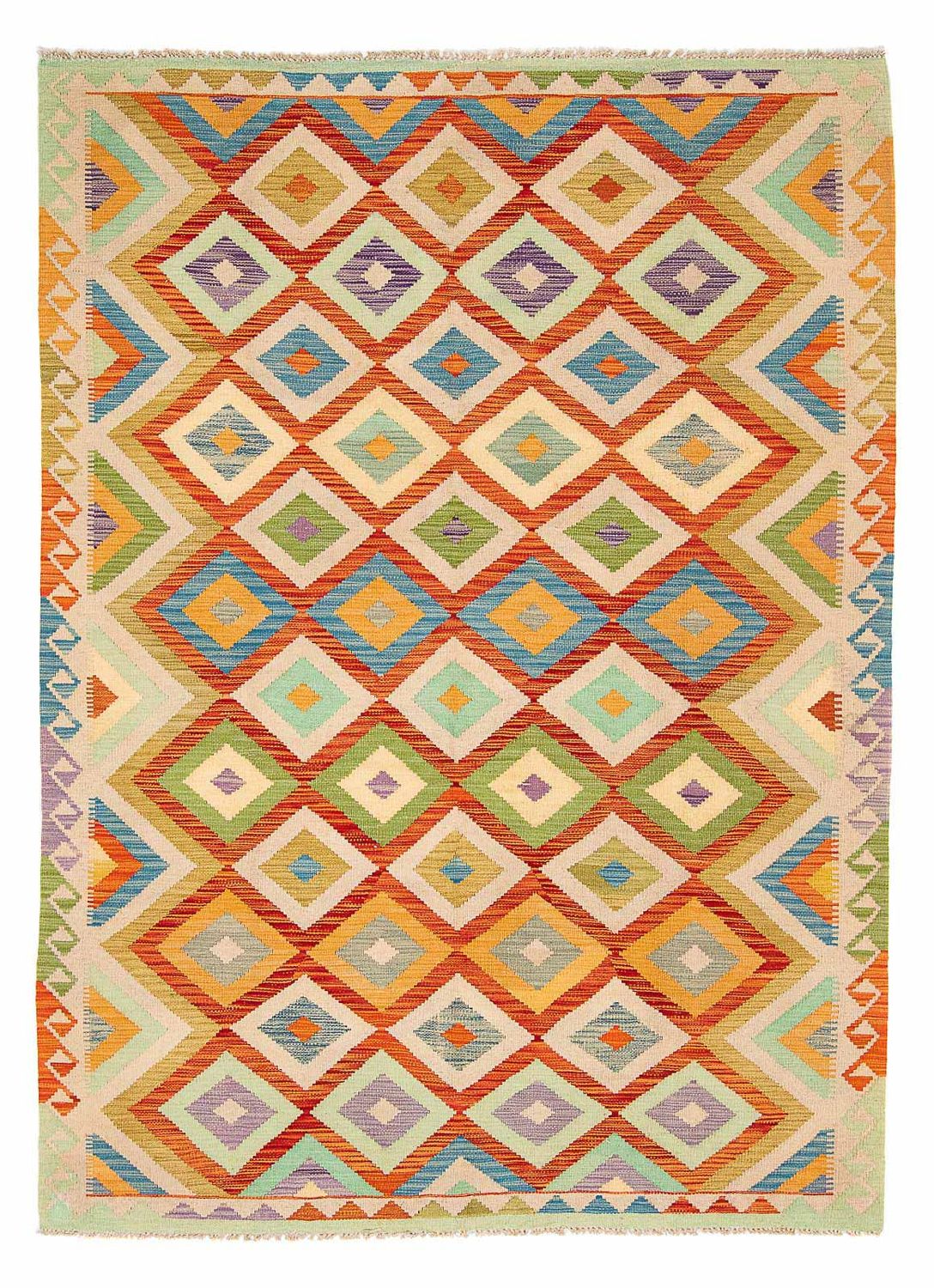 Dywan Kelim - Splash - 241 x 171 cm - wielokolorowy