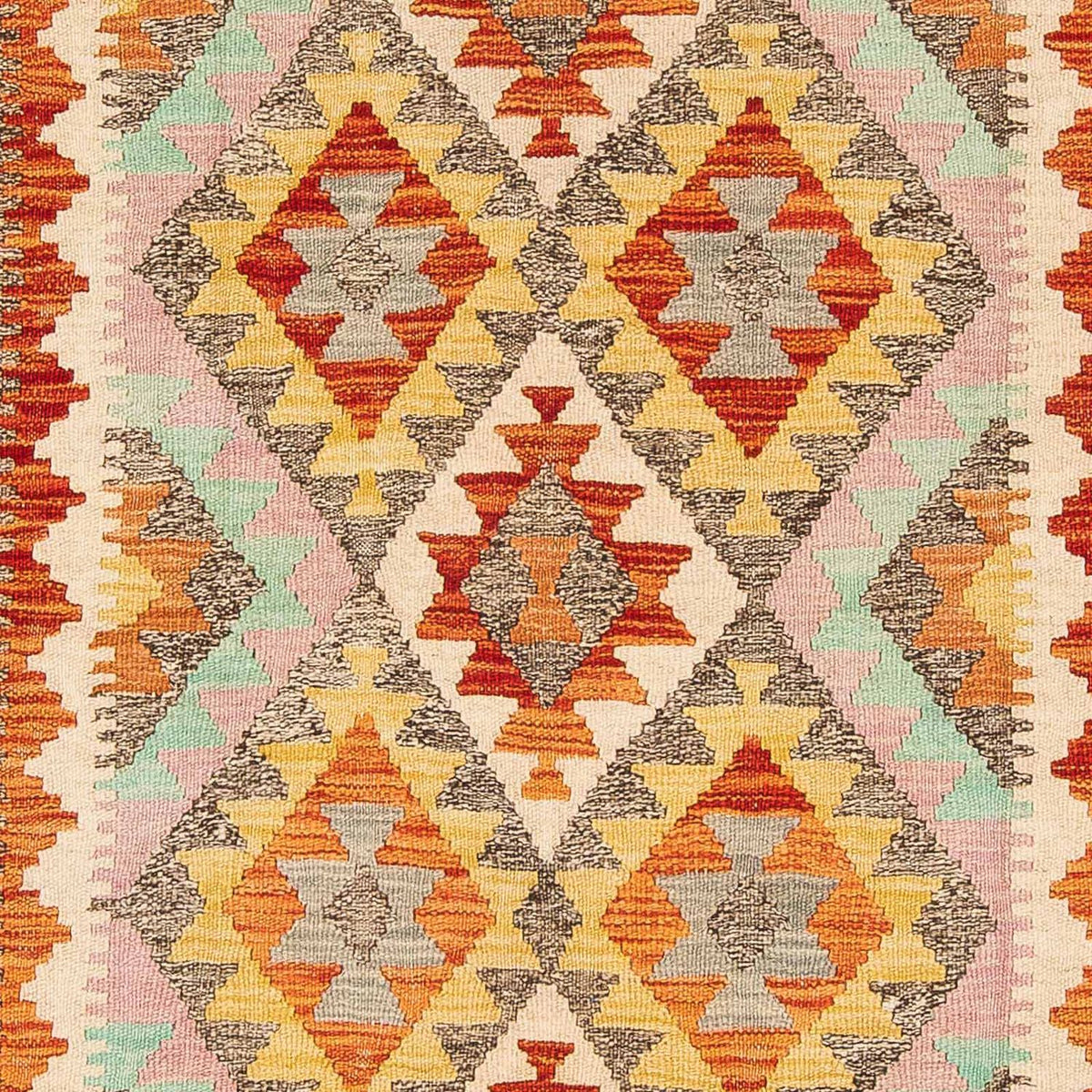 Dywan Kelim - Splash - 188 x 153 cm - wielokolorowy