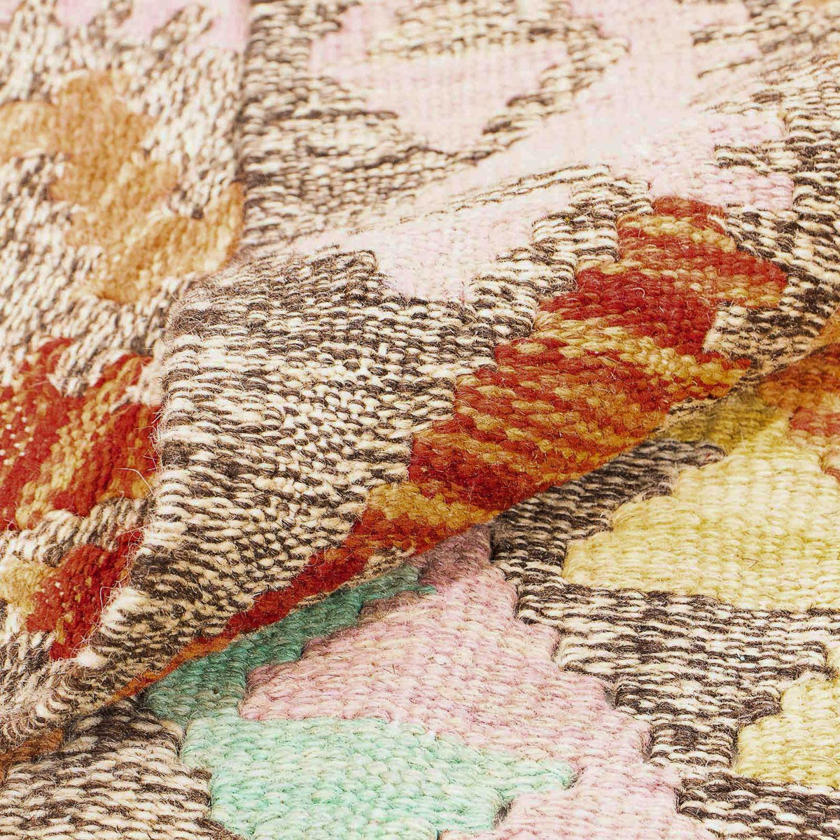 Dywan Kelim - Splash - 188 x 153 cm - wielokolorowy