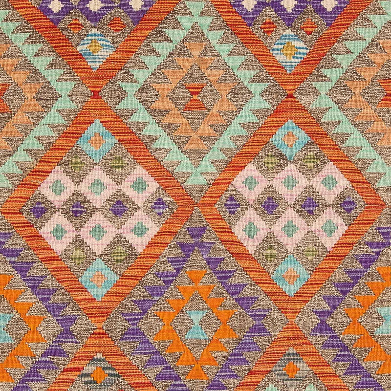 Dywan Kelim - Splash - 194 x 154 cm - wielokolorowy