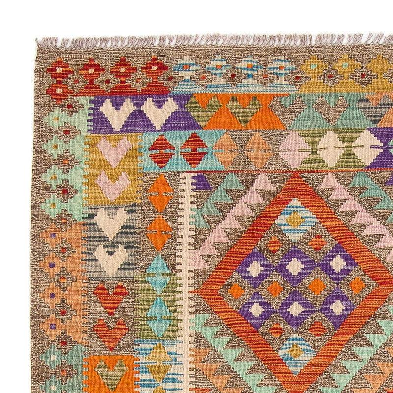 Dywan Kelim - Splash - 194 x 154 cm - wielokolorowy