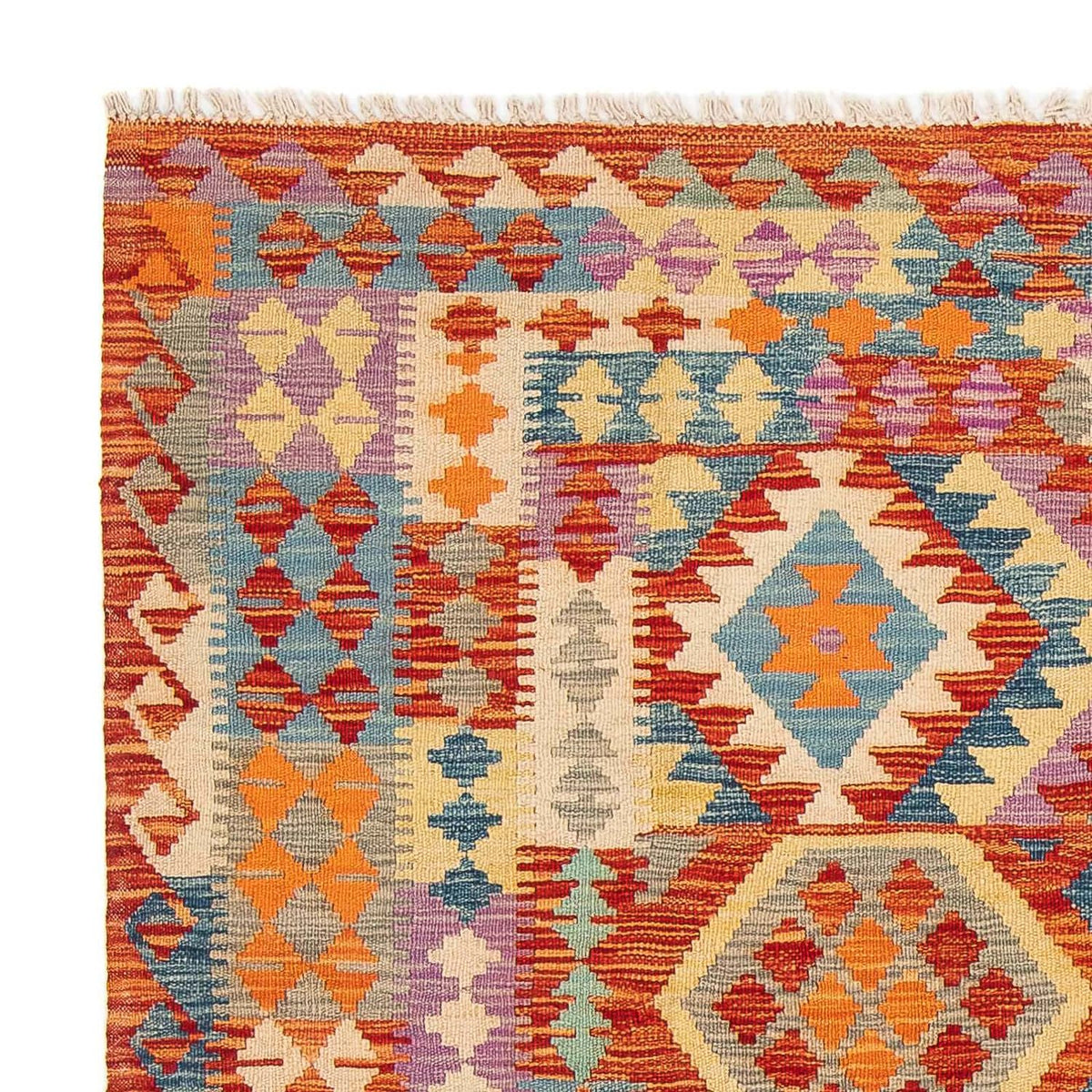 Dywan Kelim - Splash - 195 x 155 cm - wielokolorowy