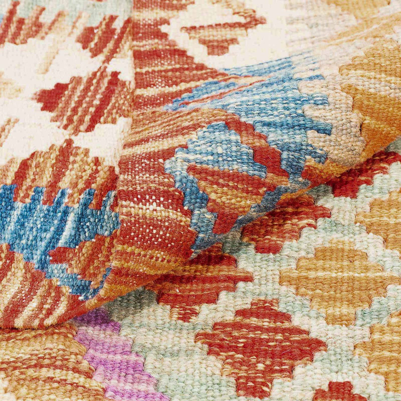 Dywan Kelim - Splash - 195 x 155 cm - wielokolorowy