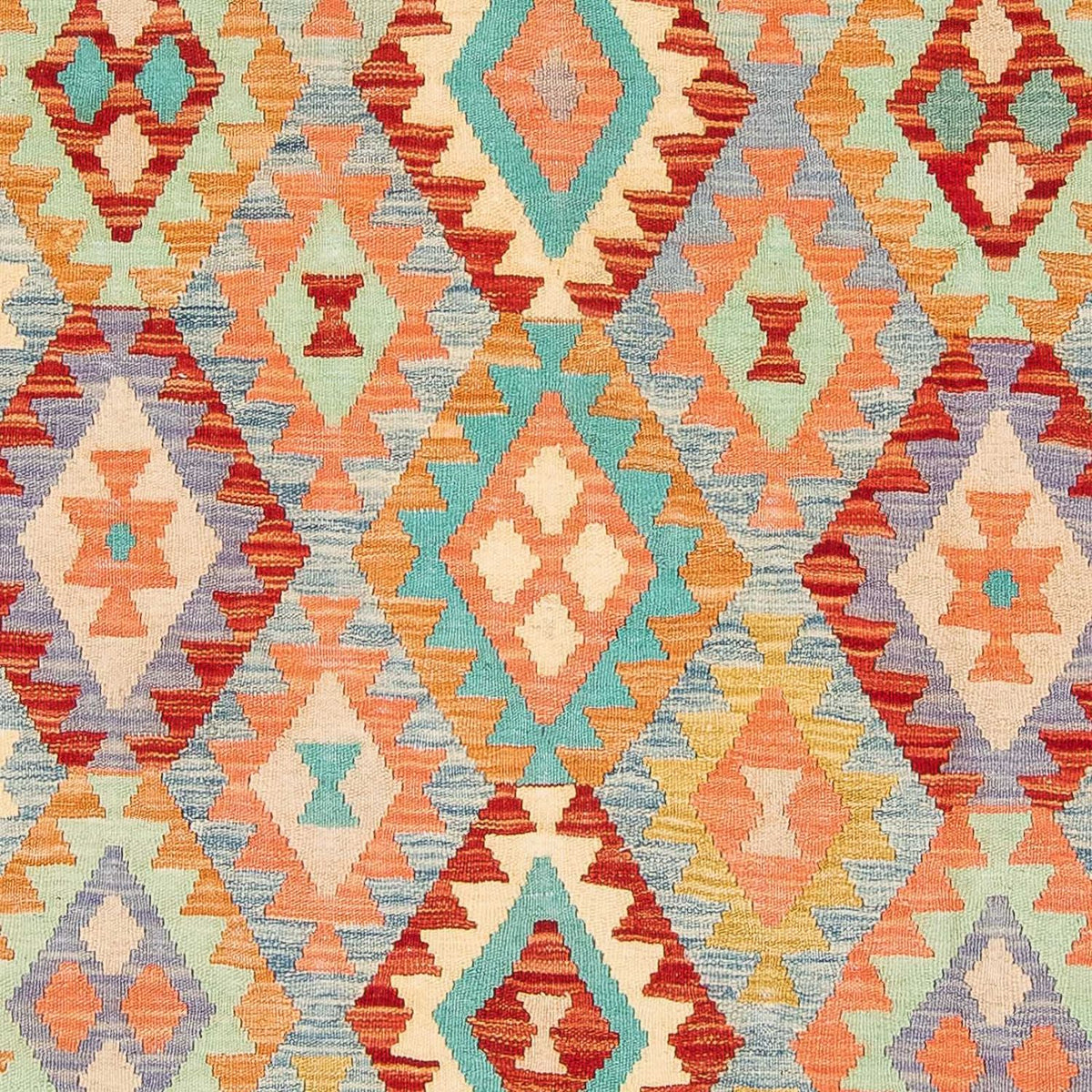 Dywan Kelim - Splash - 193 x 158 cm - wielokolorowy