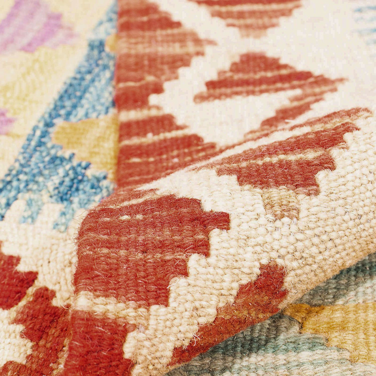 Dywan Kelim - Splash - 194 x 152 cm - wielokolorowy