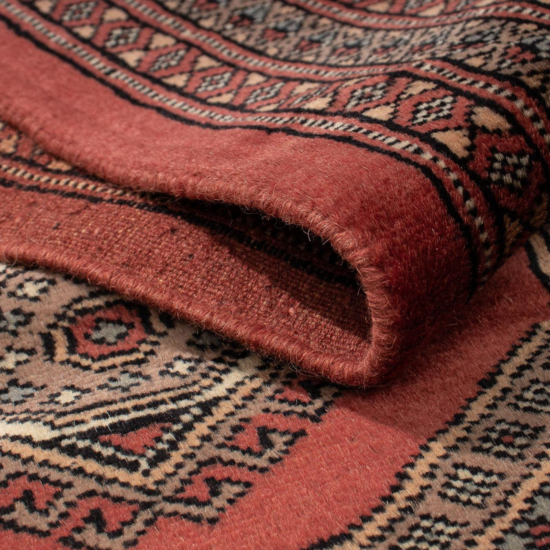 Biegacz Afgański dywan - Bukhara - 396 x 64 cm - ciemna czerwień