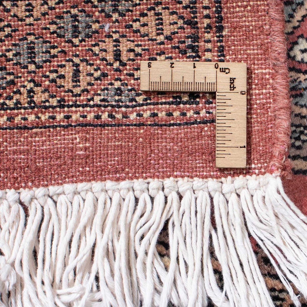 Biegacz Afgański dywan - Bukhara - 396 x 64 cm - ciemna czerwień