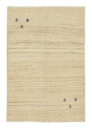 Dywan Gabbeh - perski - 157 x 110 cm - beżowy