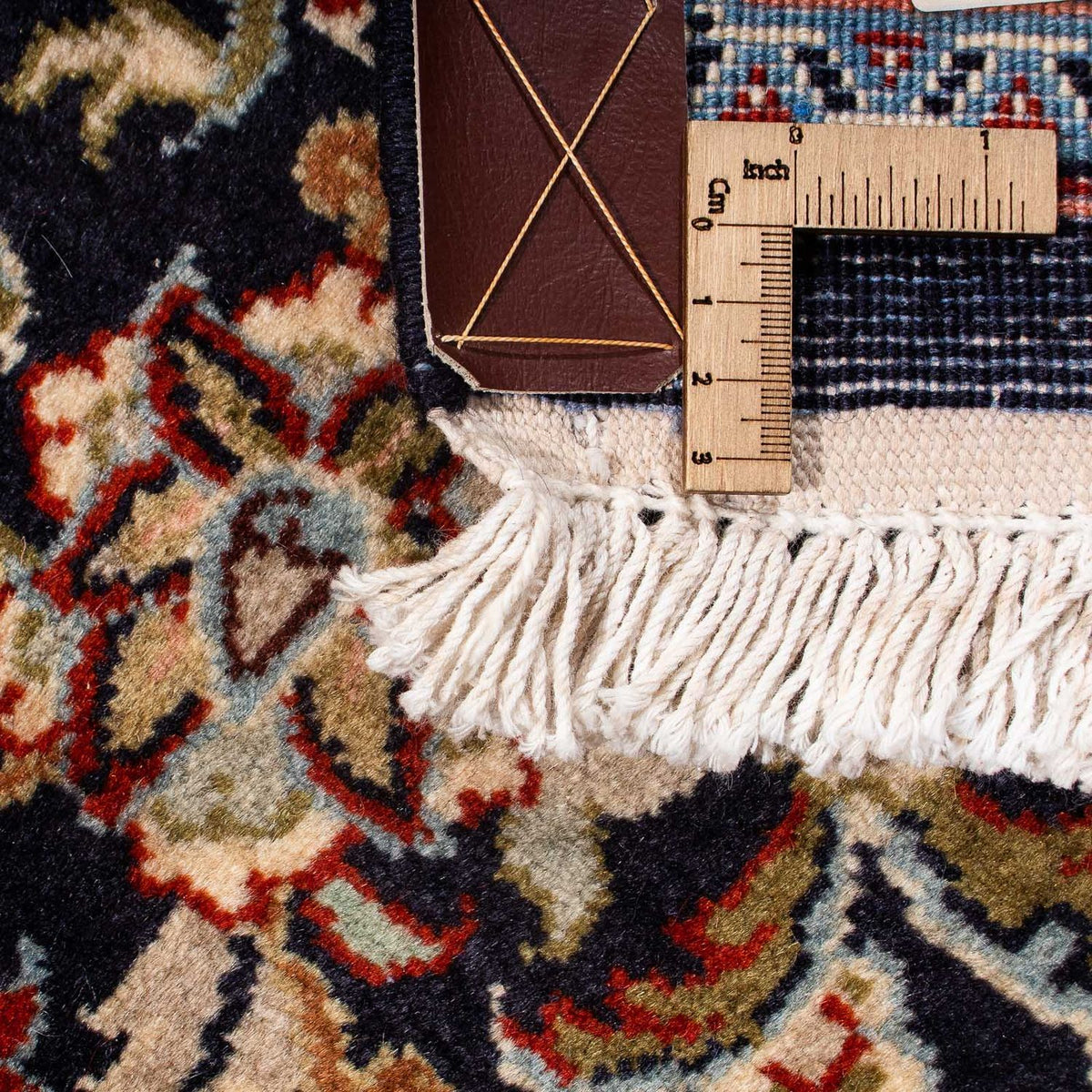 Dywan perski - Keshan - 299 x 205 cm - ciemnoniebieski