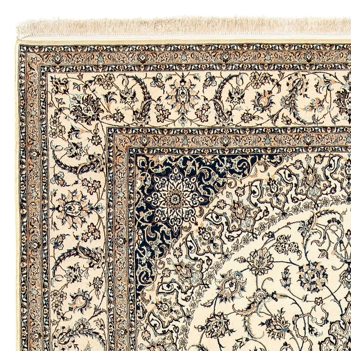 Dywan perski - Nain - Premium - 306 x 203 cm - beżowy