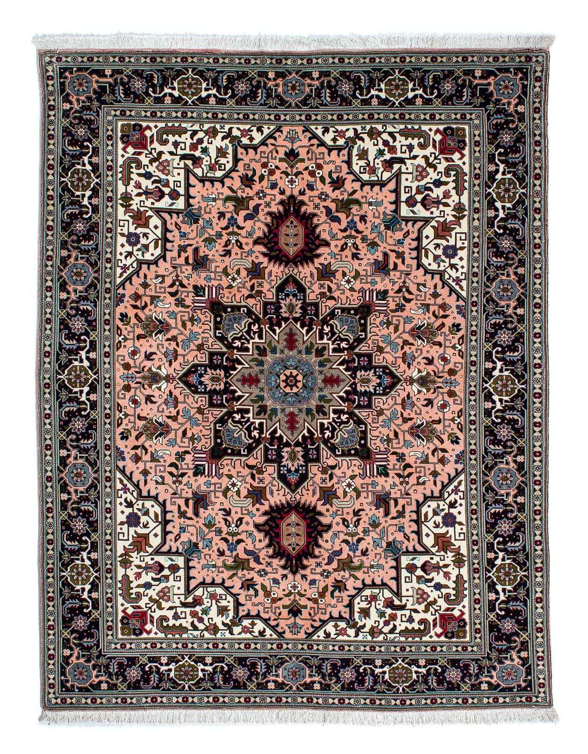 Dywan perski - Tabriz - Premium - 202 x 147 cm - jasna czerwień