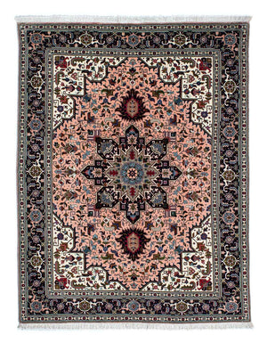 Dywan perski - Tabriz - Premium - 202 x 147 cm - jasna czerwień