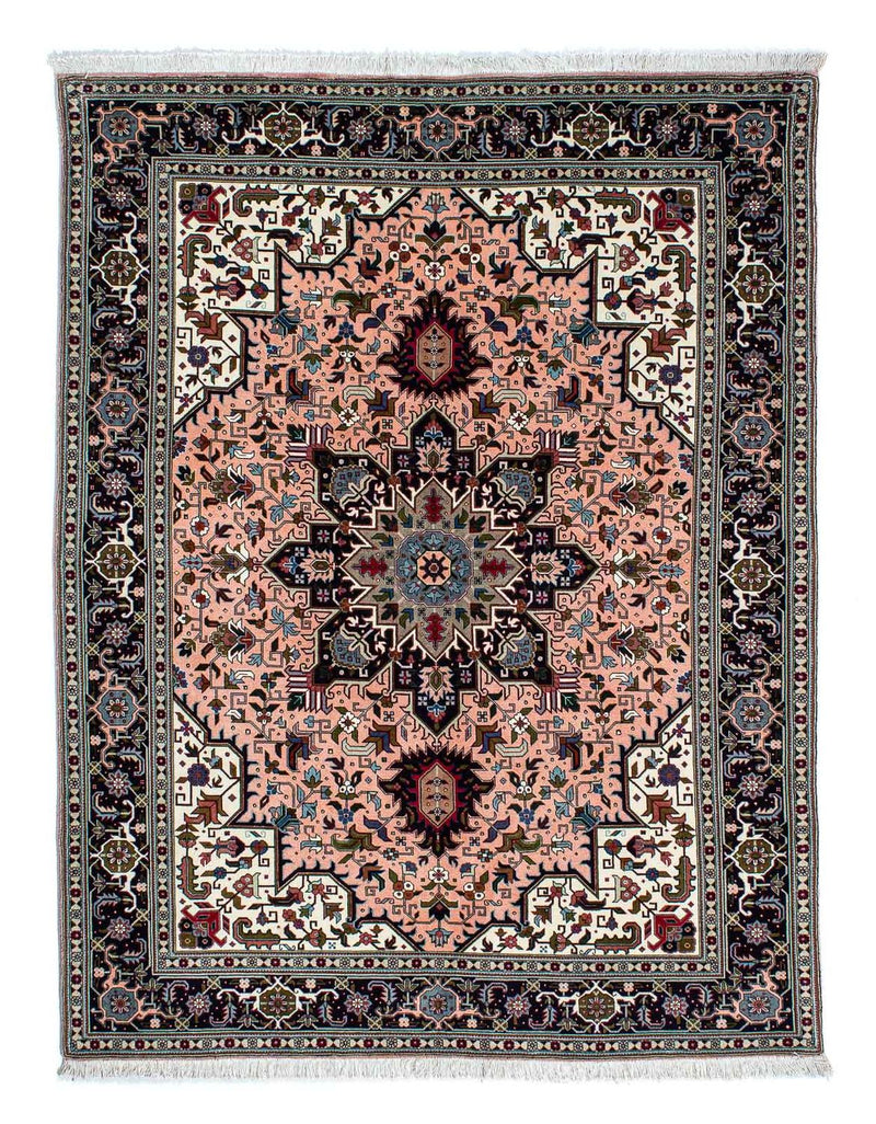 Dywan perski - Tabriz - Premium - 202 x 147 cm - jasna czerwień