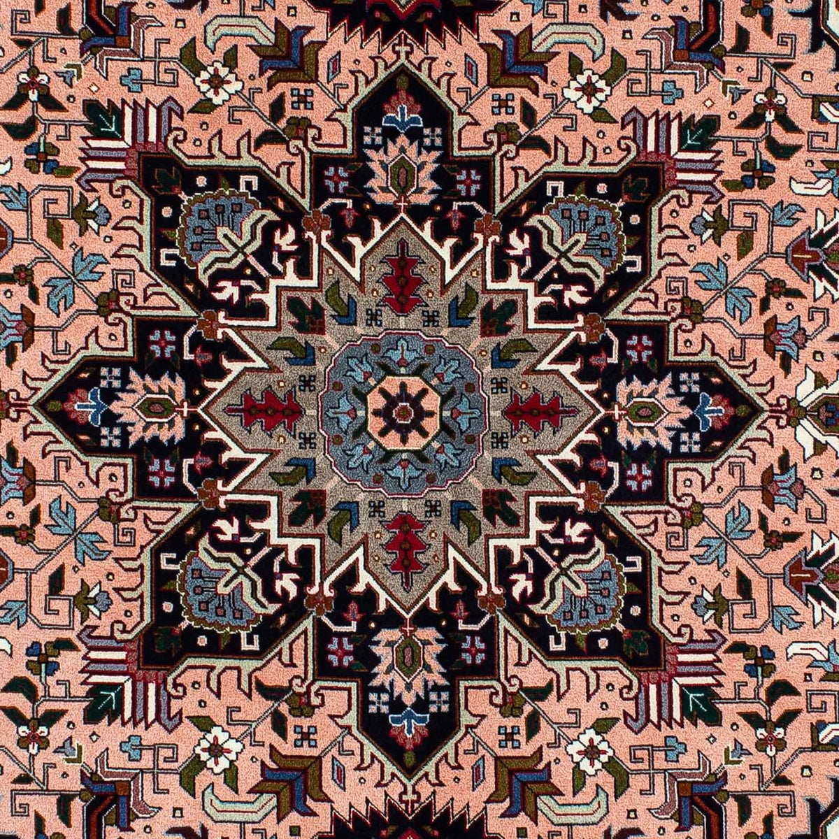 Dywan perski - Tabriz - Premium - 202 x 147 cm - jasna czerwień