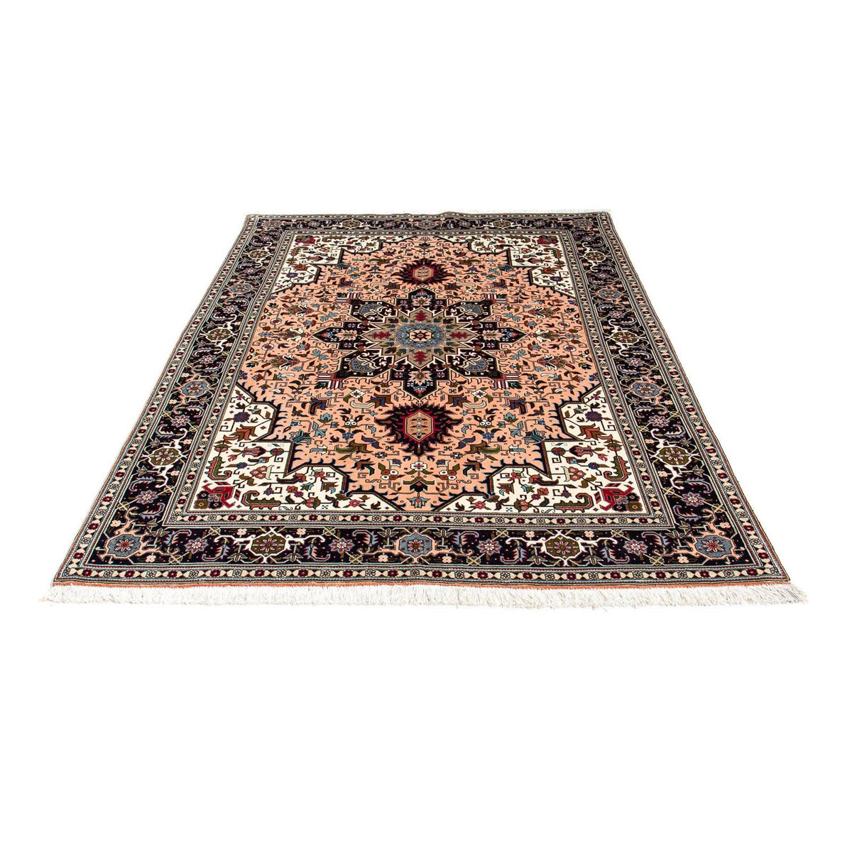 Dywan perski - Tabriz - Premium - 202 x 147 cm - jasna czerwień