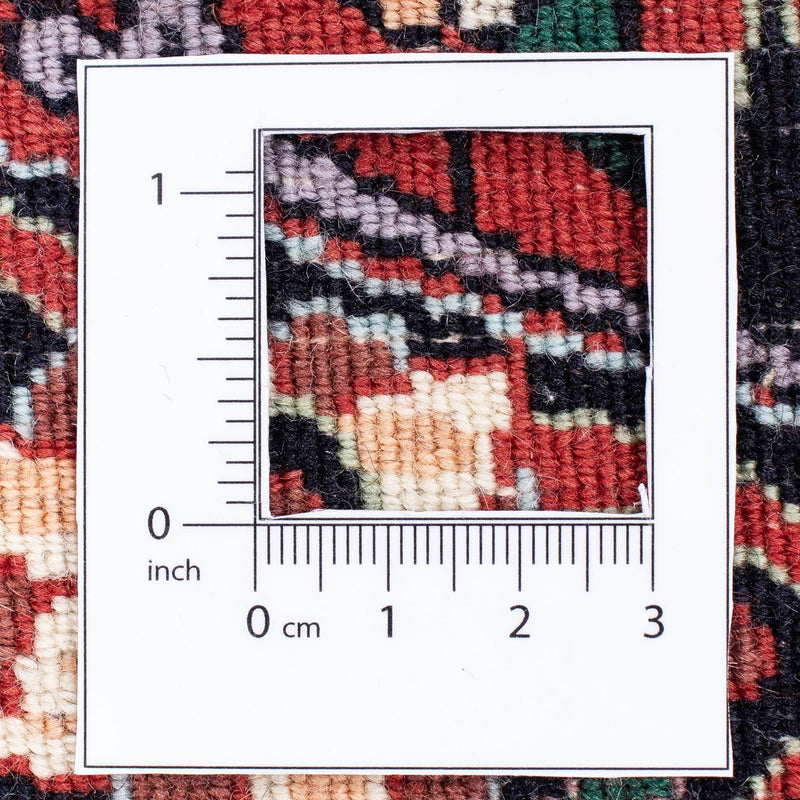 Dywan perski - Bijar okrągły  - 305 x 305 cm - czerwony