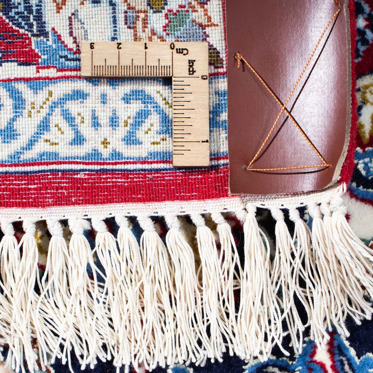 Dywan perski - Isfahan - Premium - 243 x 159 cm - ciemna czerwień