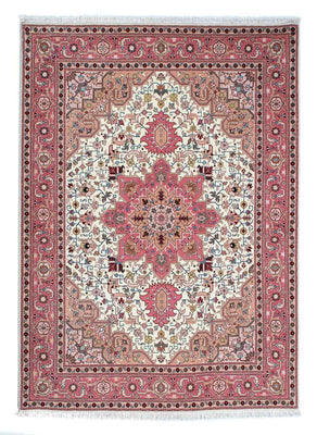 Dywan perski - Tabriz - Premium - 213 x 152 cm - beżowy