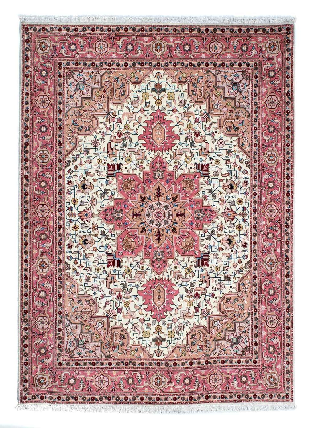 Dywan perski - Tabriz - Premium - 213 x 152 cm - beżowy