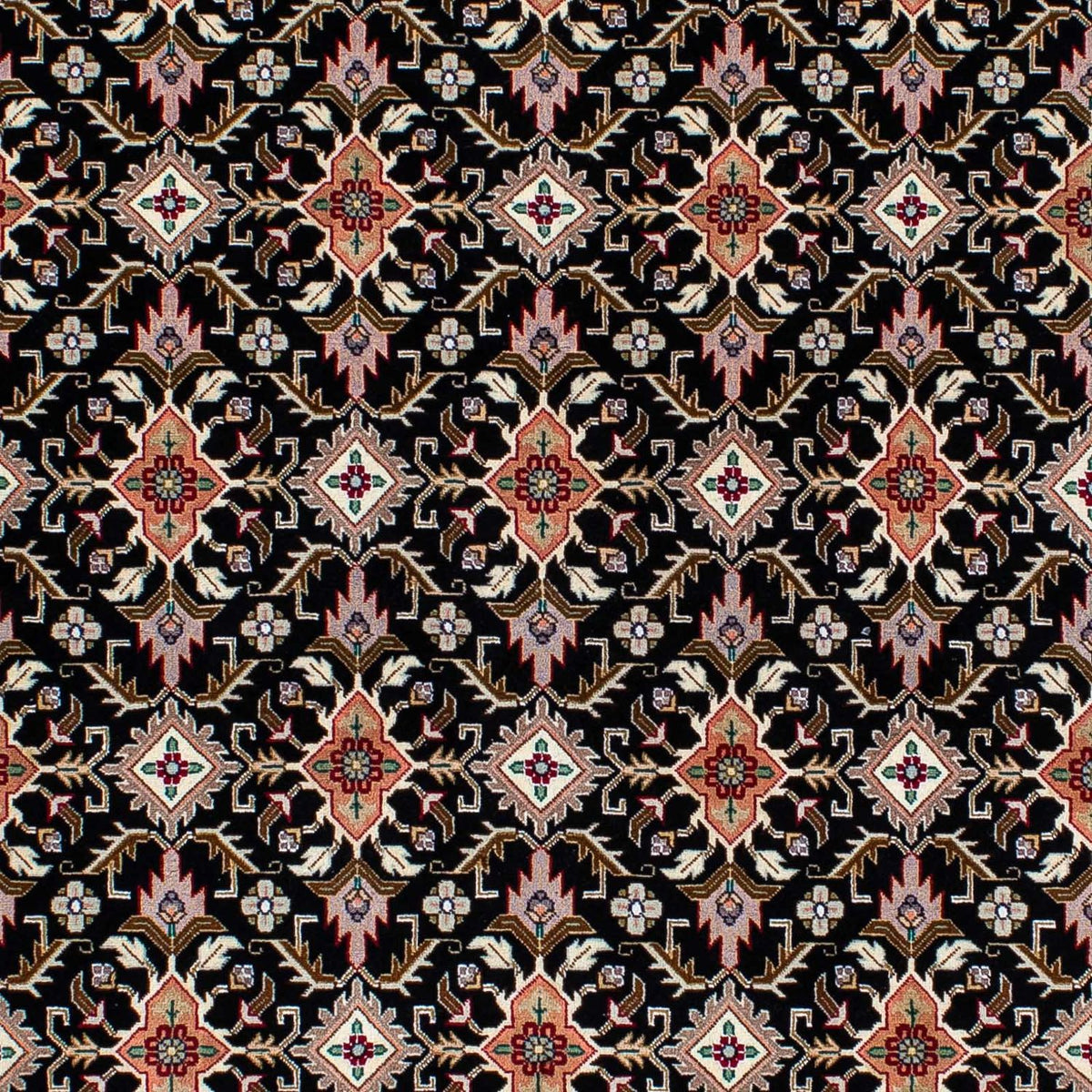 Dywan perski - Tabriz - Premium - 205 x 154 cm - ciemnoniebieski