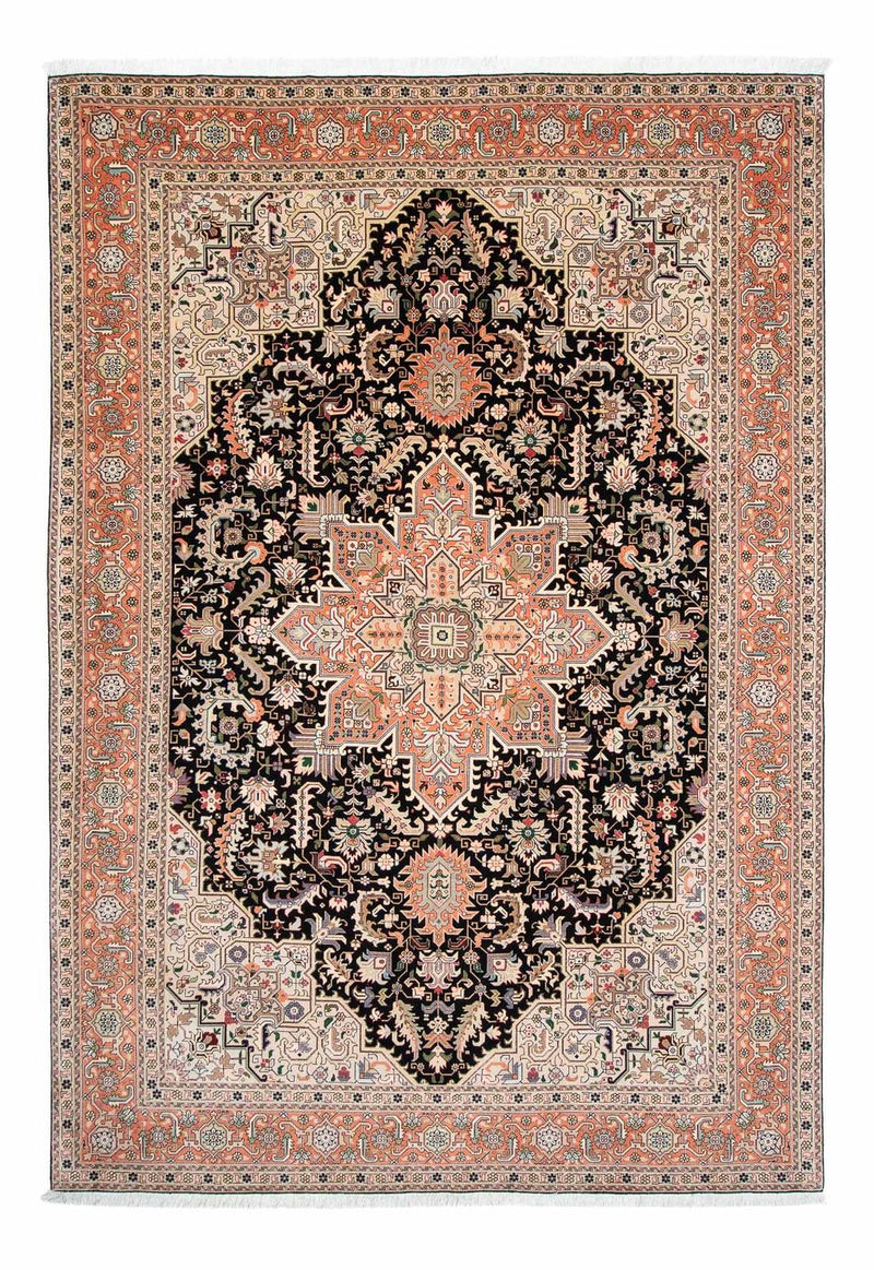 Dywan perski - Tabriz - Królewski - 306 x 208 cm - ciemnoniebieski
