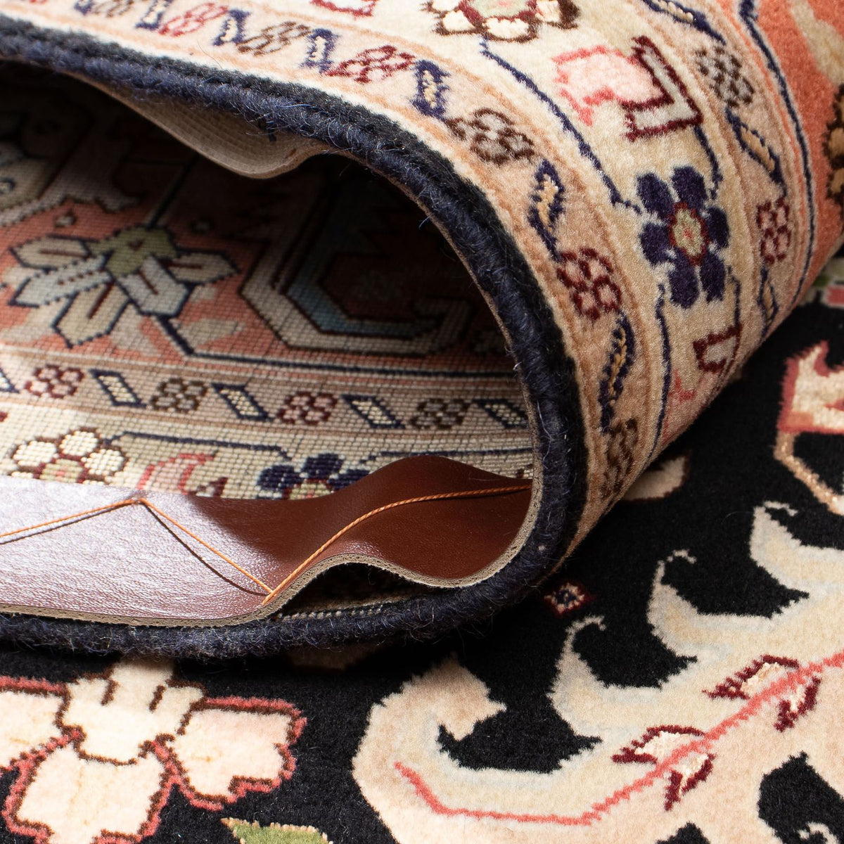 Dywan perski - Tabriz - Królewski - 306 x 208 cm - ciemnoniebieski