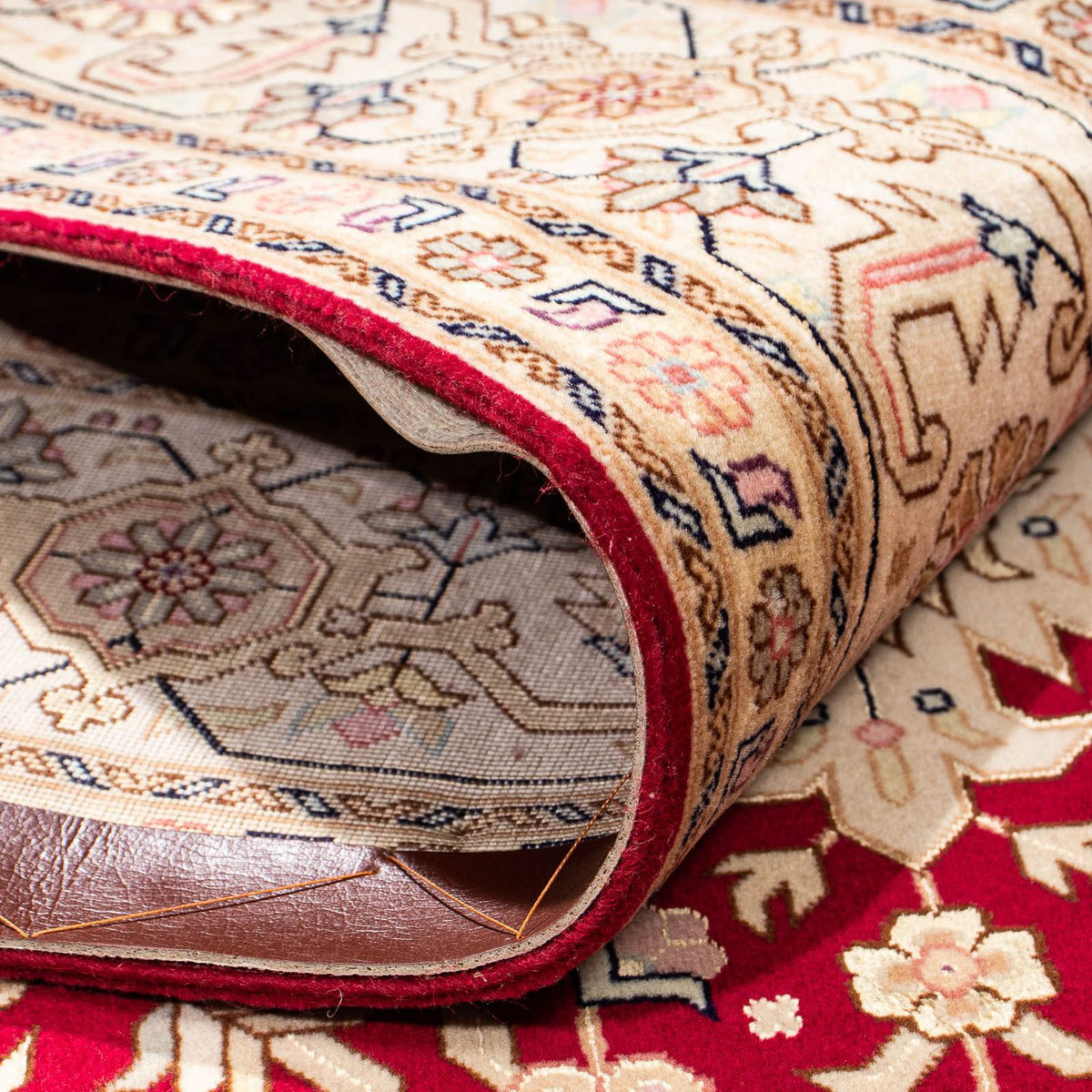 Dywan perski - Tabriz - Królewski - 203 x 150 cm - czerwony