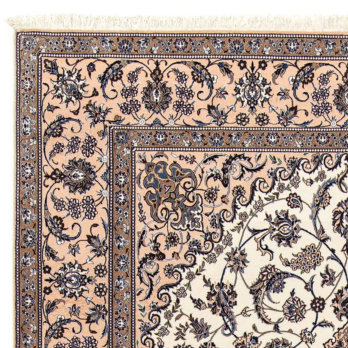 Dywan perski - Nain - Premium - 306 x 201 cm - beżowy