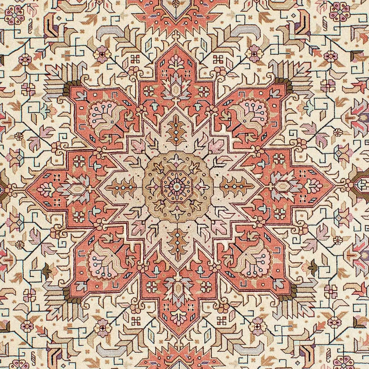 Dywan perski - Tabriz - Królewski - 202 x 152 cm - beżowy