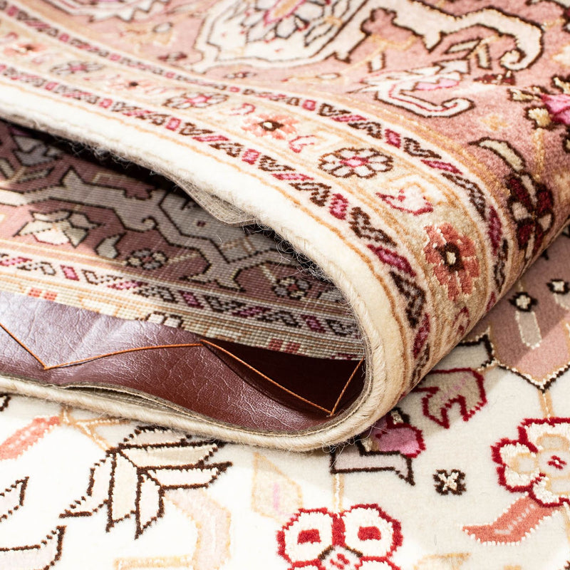 Dywan perski - Tabriz - Królewski - 207 x 149 cm - beżowy