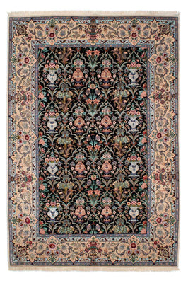 Dywan perski - Isfahan - Premium - 233 x 156 cm - ciemnoniebieski