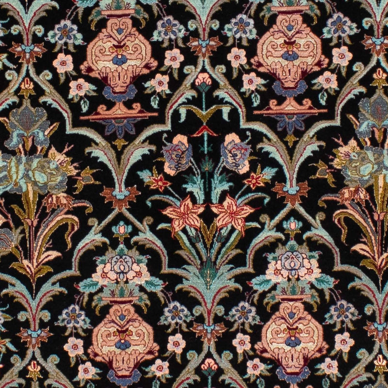 Dywan perski - Isfahan - Premium - 233 x 156 cm - ciemnoniebieski