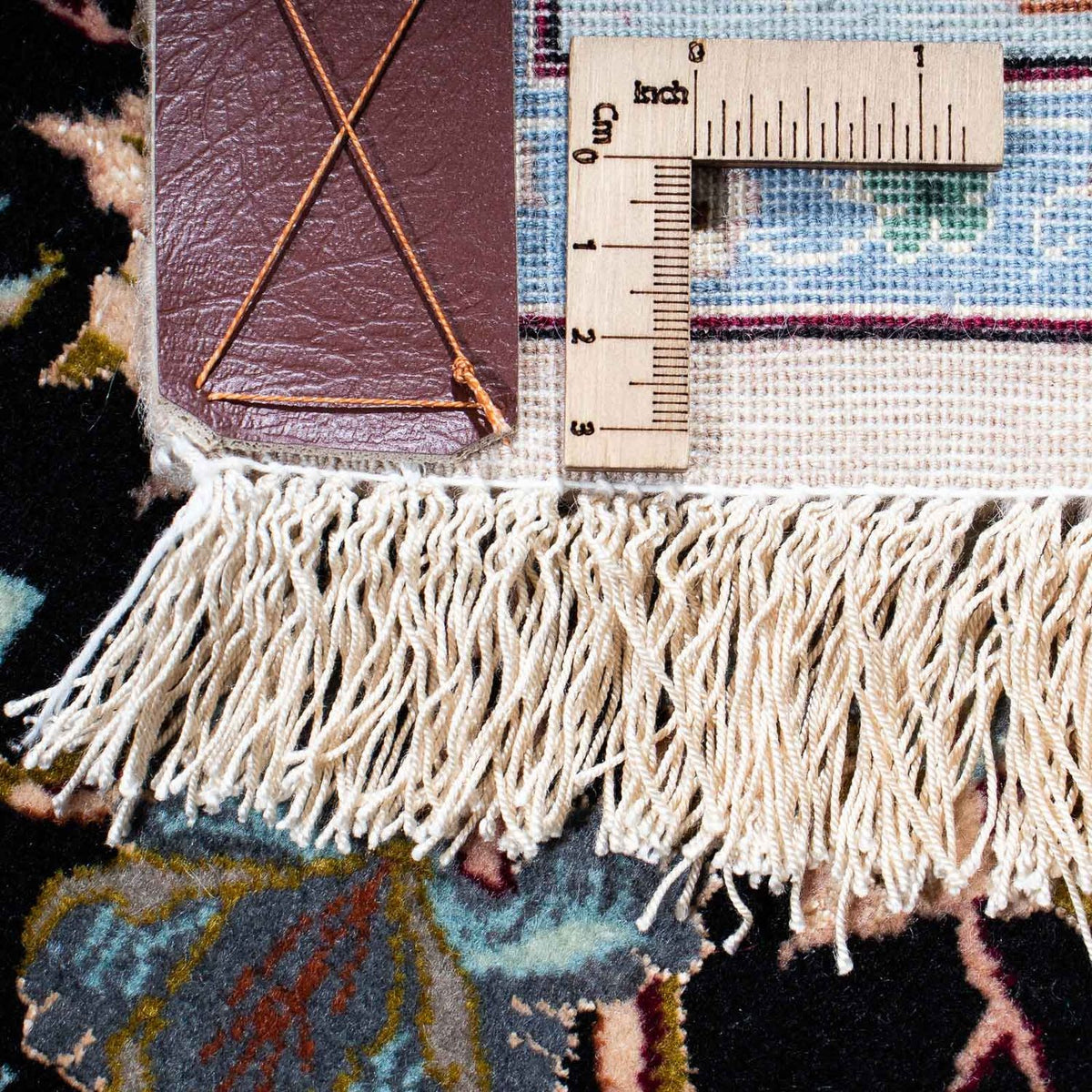 Dywan perski - Isfahan - Premium - 233 x 156 cm - ciemnoniebieski