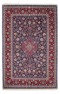 Dywan perski - Isfahan - Premium - 238 x 171 cm - ciemnoniebieski