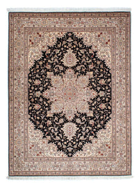 Dywan perski - Tabriz - Premium - 206 x 151 cm - ciemnoniebieski